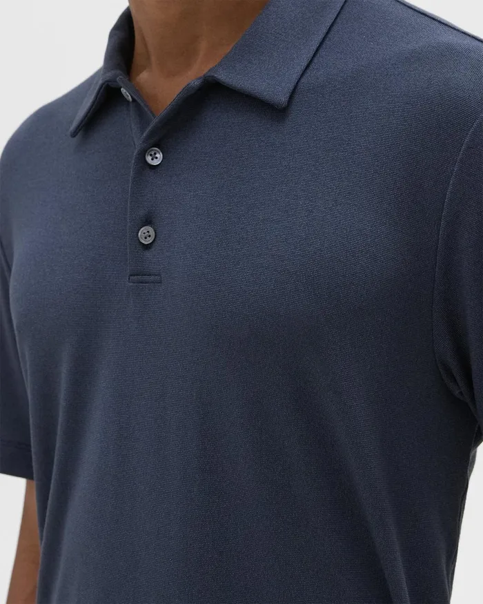 Men Theory TShirts Polos Bron Polo Shirt In Anemone Modal Jersey Eclipse Multi