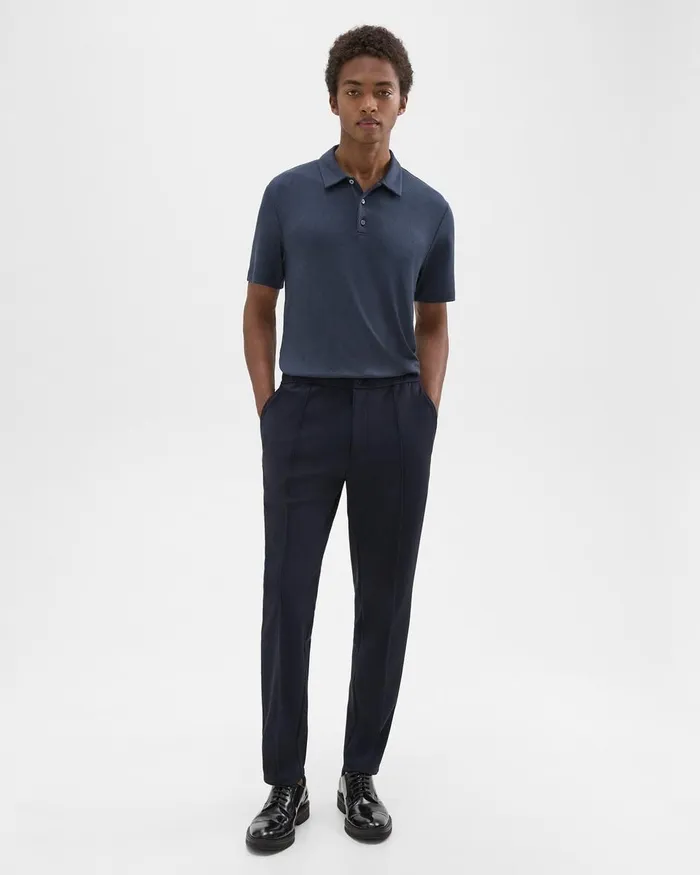 Men Theory TShirts Polos Bron Polo Shirt In Anemone Modal Jersey Eclipse Multi