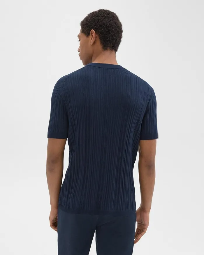 Men Theory TShirts Polos Damian Tee In Cotton Baltic