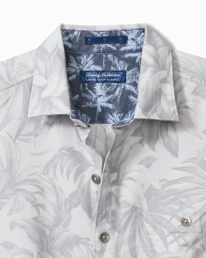 Men Tommy Bahama Shirts Big and Tall Canyon Beach Durango Palms Stretch Flannel Shirt Micro Chip Men Tommy Bahama Shirts Big and Tall Canyon Beach Durango Palms Stretch Flannel Shirt Micro Chip