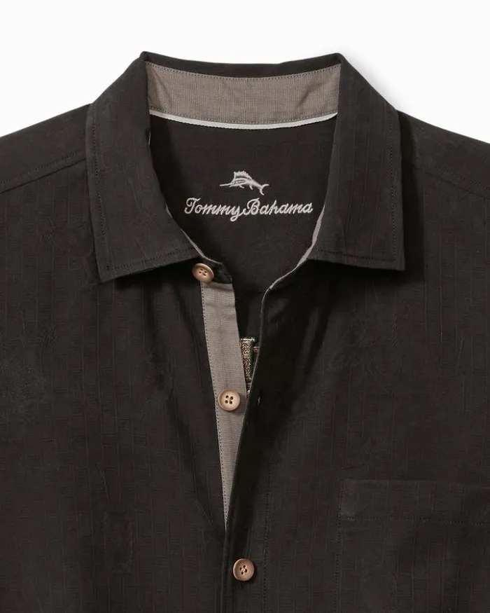 Men Tommy Bahama Shirts Call Me Old Fashioned Silk Camp Shirt Black Men Tommy Bahama Shirts Call Me Old Fashioned Silk Camp Shirt Black