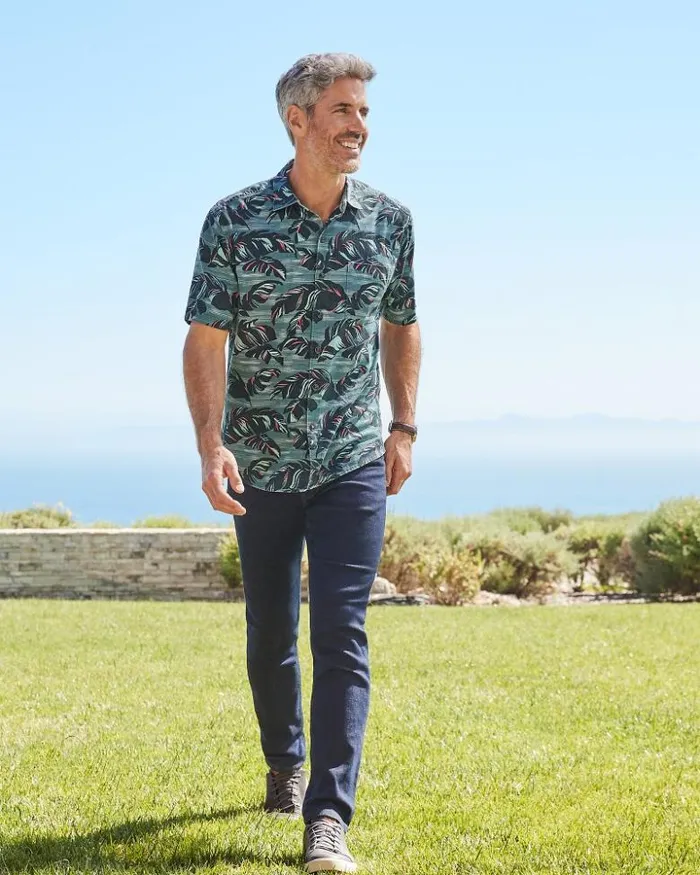 Men Tommy Bahama Shirts Tortola Verde Fronds ShortSleeve Shirt Seven Seas Men Tommy Bahama Shirts Tortola Verde Fronds ShortSleeve Shirt Seven Seas