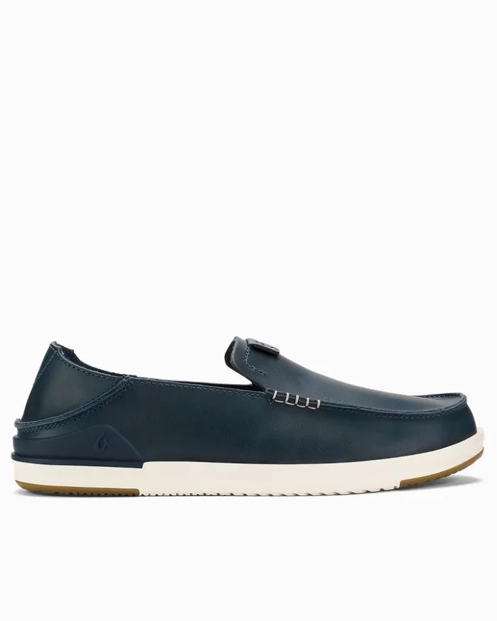 Men Tommy Bahama Shoes and Sandals OluKai Kkaha Leather SlipOn Shoes Lagoon