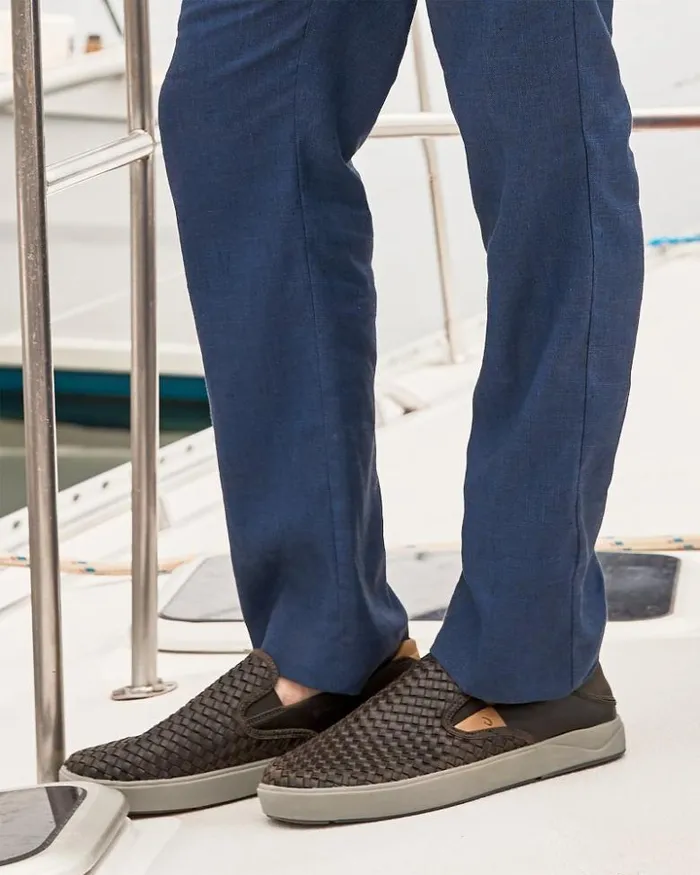 Men Tommy Bahama Shoes and Sandals OluKai Lae039ahi Lauhala SlipOn Sneakers Dark Wood Men Tommy Bahama Shoes and Sandals OluKai Lae039ahi Lauhala SlipOn Sneakers Dark Wood