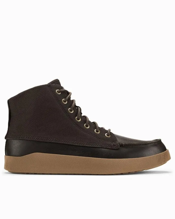 Men Tommy Bahama Shoes and Sandals OluKai Mlina WeatherResistant Boots Dark Wood