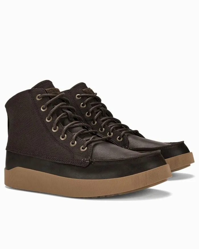 Men Tommy Bahama Shoes and Sandals OluKai Mlina WeatherResistant Boots Dark Wood Men Tommy Bahama Shoes and Sandals OluKai Mlina WeatherResistant Boots Dark Wood