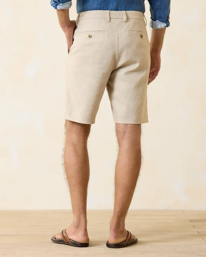 Men Tommy Bahama Shorts Latigo Beach LinenBlend FlatFront 10Inch Shorts Stone Khaki Men Tommy Bahama Shorts Latigo Beach LinenBlend FlatFront 10Inch Shorts Stone Khaki