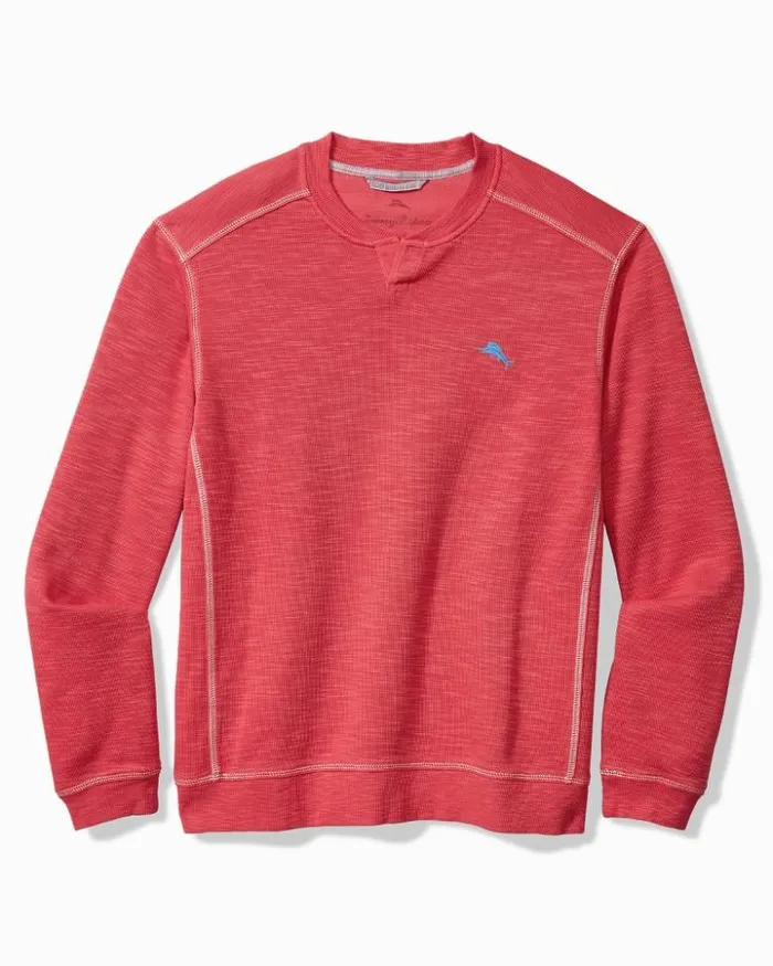 Men Tommy Bahama Sweatshirts Tobago Bay Abaco Sweatshirt Dark Havana
