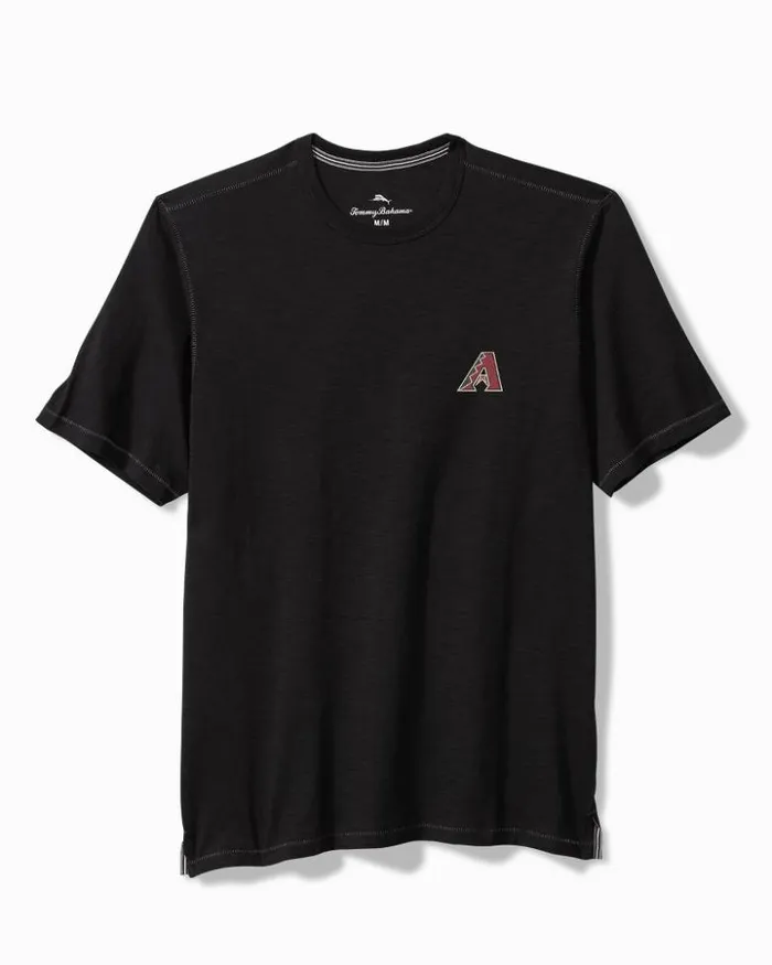 Men Tommy Bahama TShirts MLB Bali Beach ShortSleeve Crew Shirt Arizonadiamondbacks