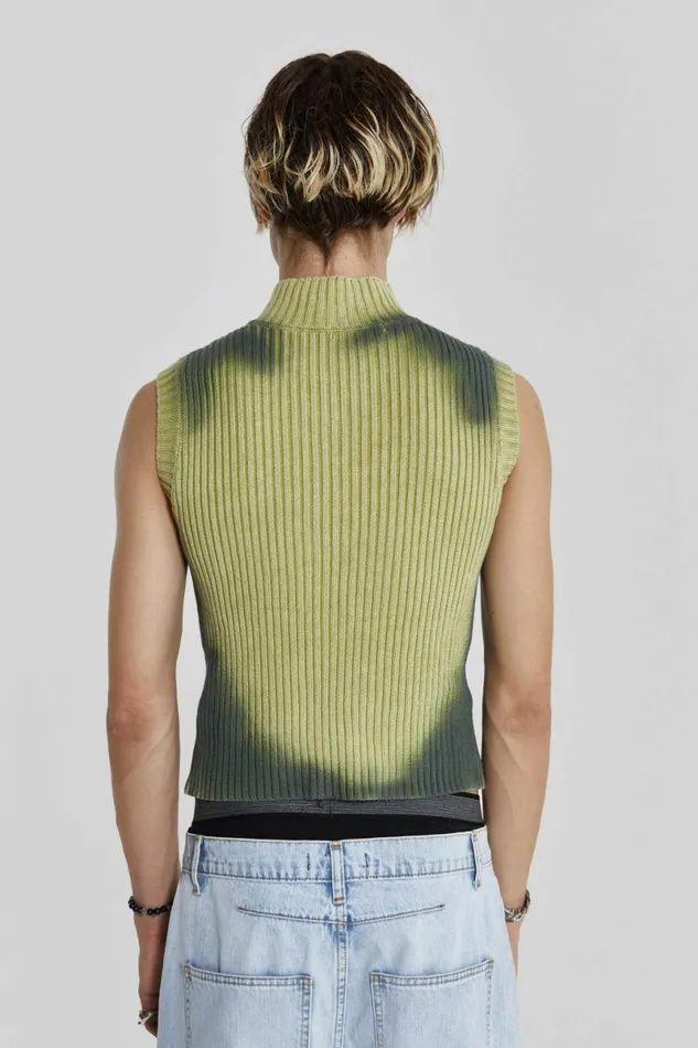 Men Toxic Vest Green Jaded London Vests Men Toxic Vest Green Jaded London Vests