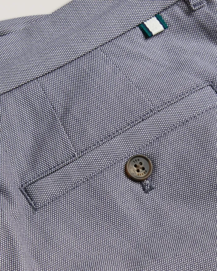 Men TURNEY 8211 Slim Fit Textured Cotton Chinos Blue Ted Baker Trousers and Chinos Men TURNEY 8211 Slim Fit Textured Cotton Chinos Blue Ted Baker Trousers and Chinos