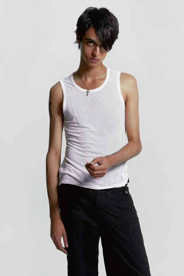 Men White Mist Vest White Jaded London Vests