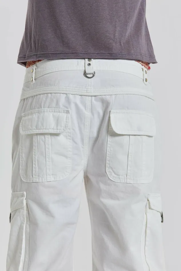 Men White Straight Leg Cargo Trousers White Jaded London Trousers Men White Straight Leg Cargo Trousers White Jaded London Trousers