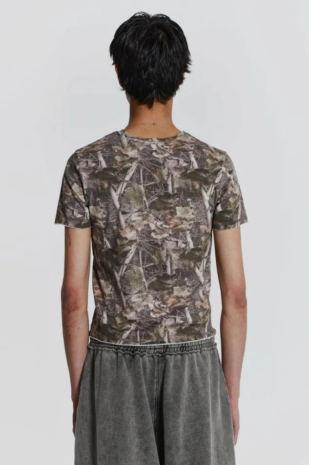 Men Woodland Shrunken Tee Green Jaded London TShirts Men Woodland Shrunken Tee Green Jaded London TShirts