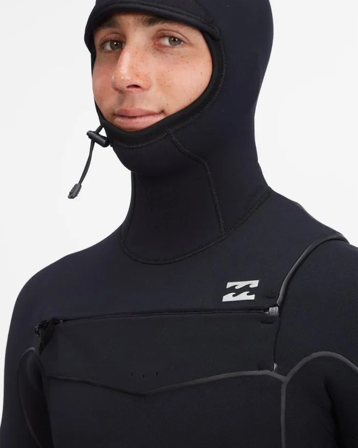 Mens 54 Furnace Chest Zip Hooded Full Wetsuit Black Billabong Wetsuits Mens 54 Furnace Chest Zip Hooded Full Wetsuit Black Billabong Wetsuits
