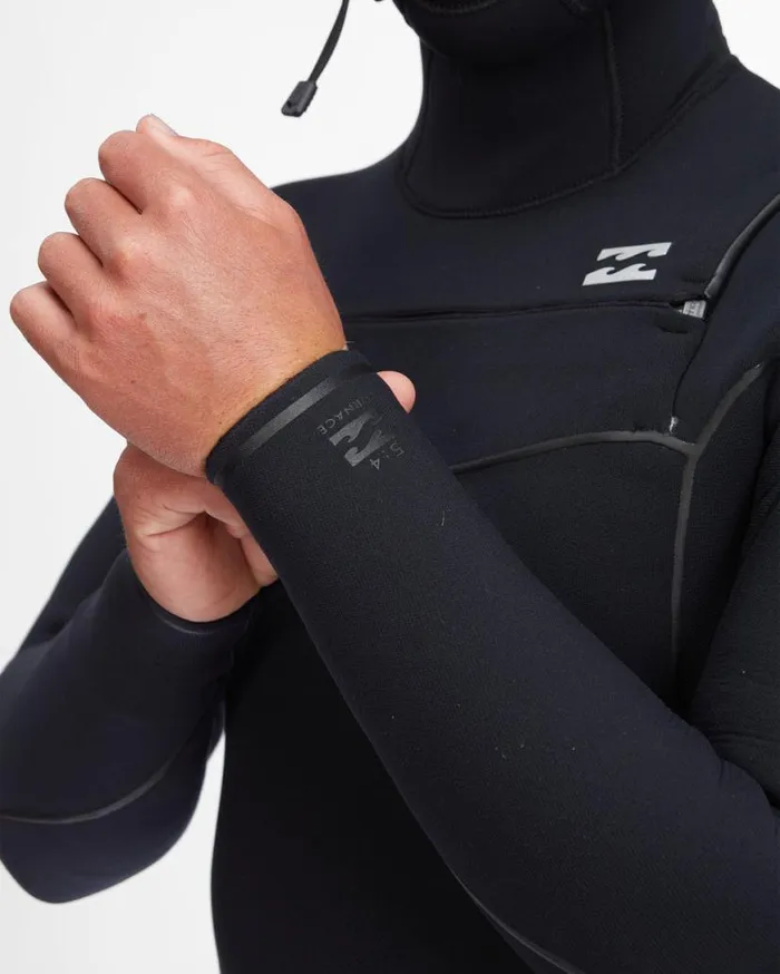 Mens 54 Furnace Chest Zip Hooded Full Wetsuit Black Billabong Wetsuits Mens 54 Furnace Chest Zip Hooded Full Wetsuit Black Billabong Wetsuits