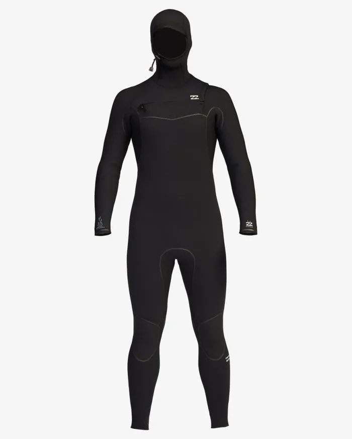 Mens 54 Furnace Chest Zip Hooded Full Wetsuit Black Billabong Wetsuits Mens 54 Furnace Chest Zip Hooded Full Wetsuit Black Billabong Wetsuits
