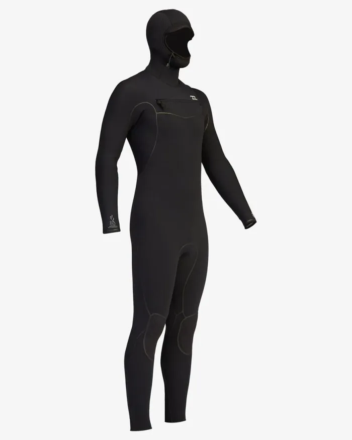 Mens 54 Furnace Chest Zip Hooded Full Wetsuit Black Billabong Wetsuits Mens 54 Furnace Chest Zip Hooded Full Wetsuit Black Billabong Wetsuits