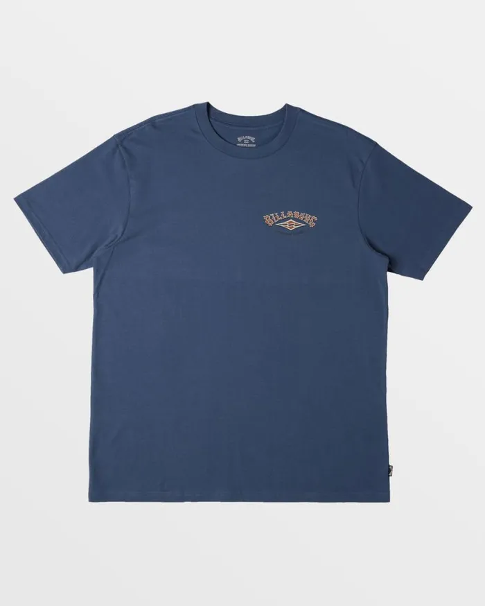 Mens ADiv Arch TShirt Slate Blue Billabong TShirts