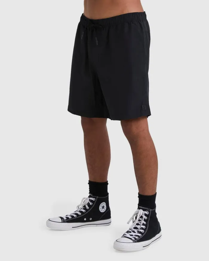 Mens ADiv Surftrek Elastic Shorts 17034 Black Billabong Shorts