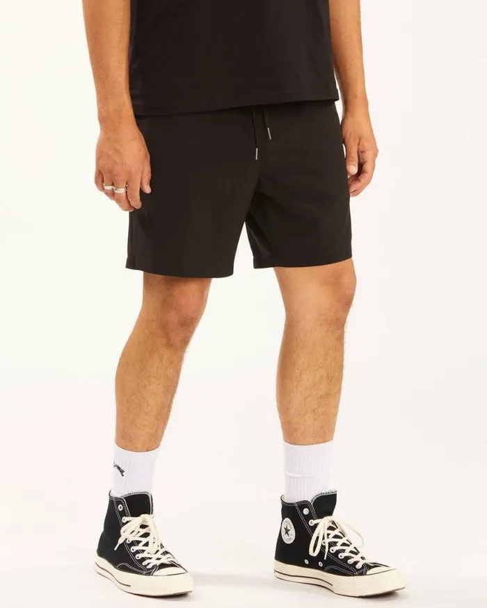 Mens ADiv Surftrek Elastic Shorts 17034 Black Billabong Shorts
