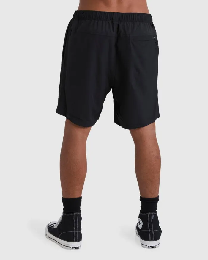 Mens ADiv Surftrek Elastic Shorts 17034 Black Billabong Shorts