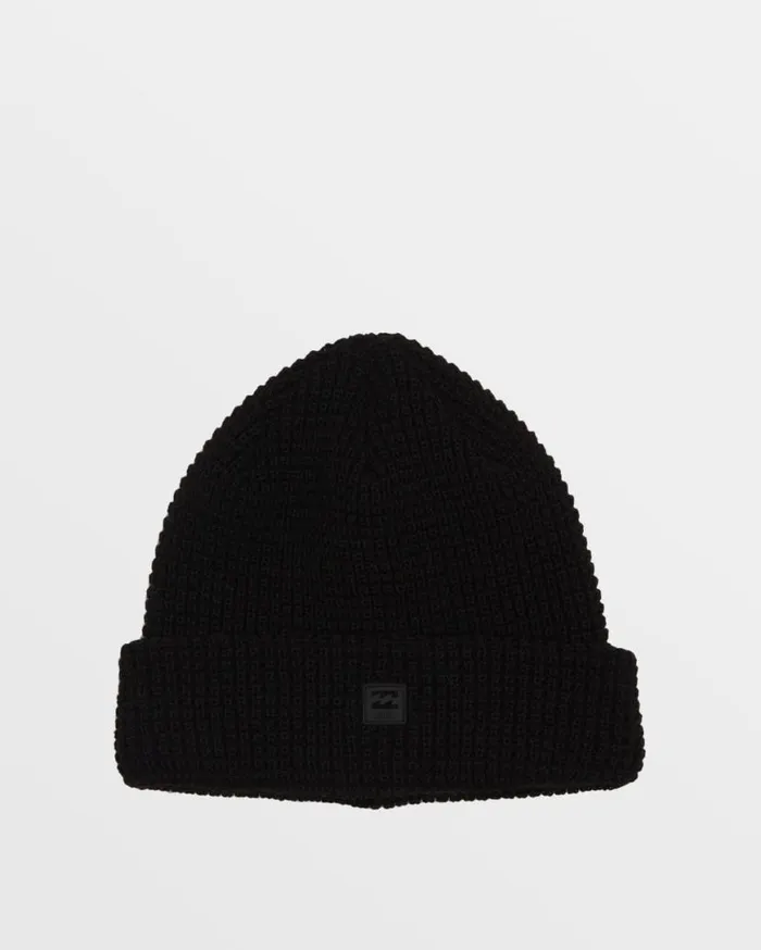 Mens Adventure Division Barrow Cuff Beanie Black Billabong Accessories