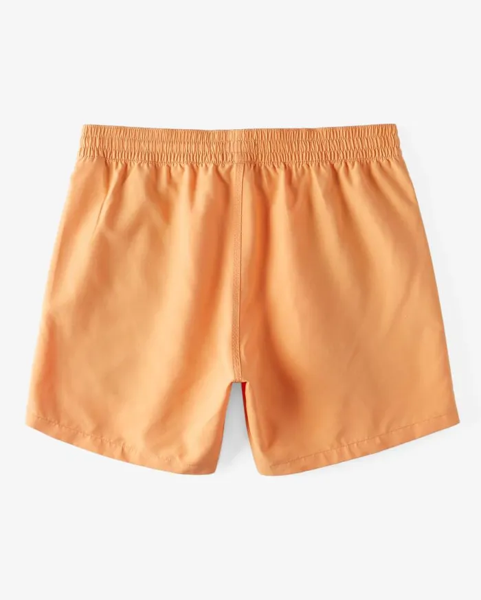 Mens All Day Layback 16034 Elastic Waist Shorts Melon Billabong Layback Boardshorts