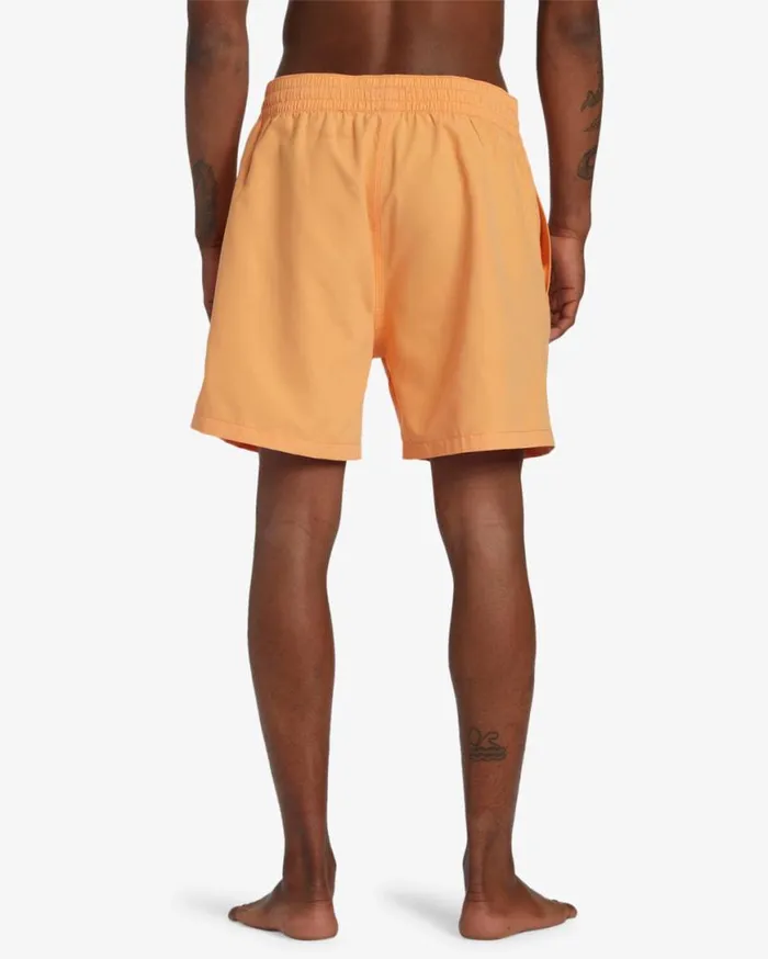 Mens All Day Layback 16034 Elastic Waist Shorts Melon Billabong Layback Boardshorts