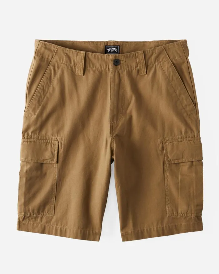 Mens Combat Cargo Shorts Light Khaki Billabong Shorts