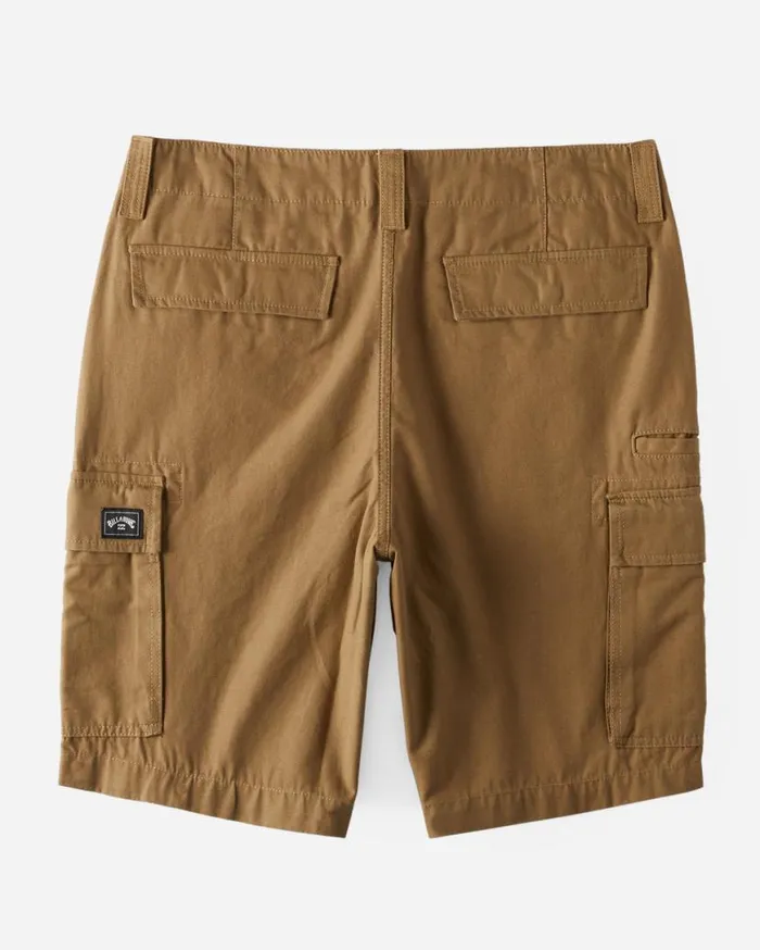 Mens Combat Cargo Shorts Light Khaki Billabong Shorts