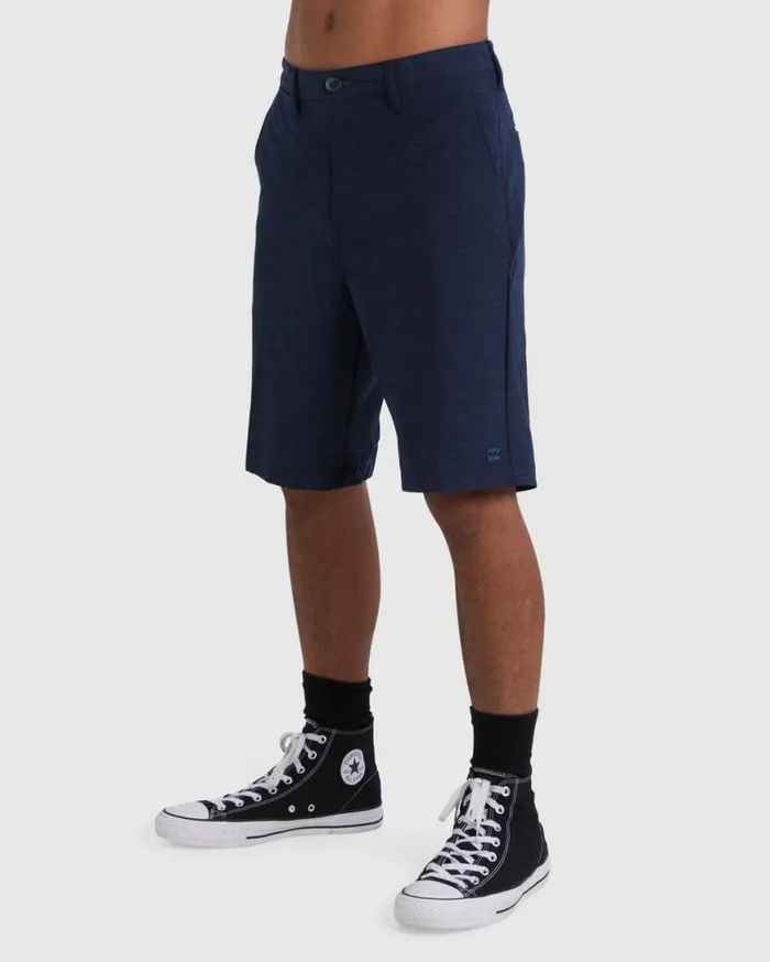 Mens Crossfire Slub Submersible Shorts 21034 Navy Billabong Shorts