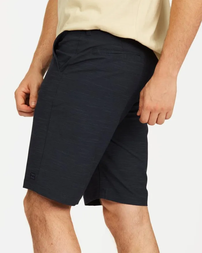 Mens Crossfire Slub Submersible Shorts 21034 Navy Billabong Shorts