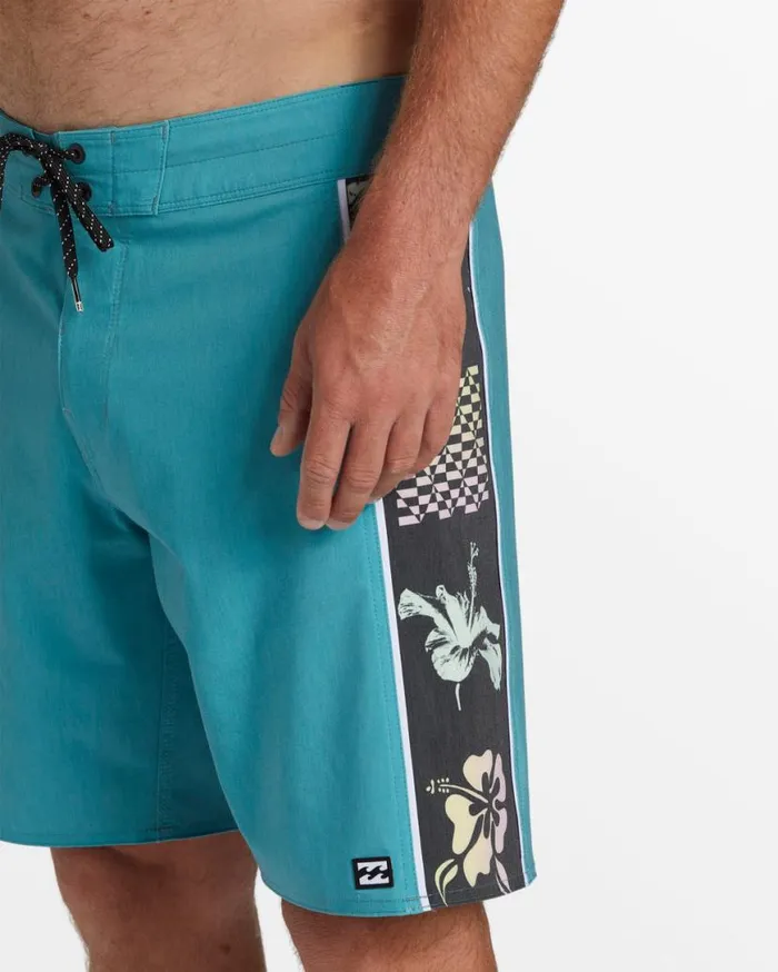 Mens D Bah Pro 18034 Boardshorts Teal Billabong Pro Boardshorts