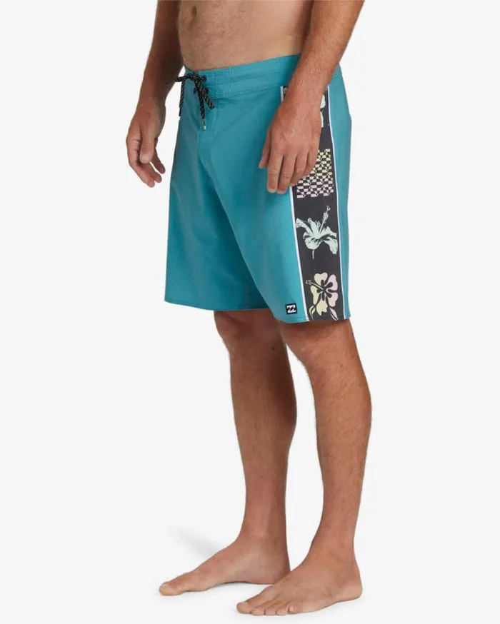 Mens D Bah Pro 18034 Boardshorts Teal Billabong Pro Boardshorts