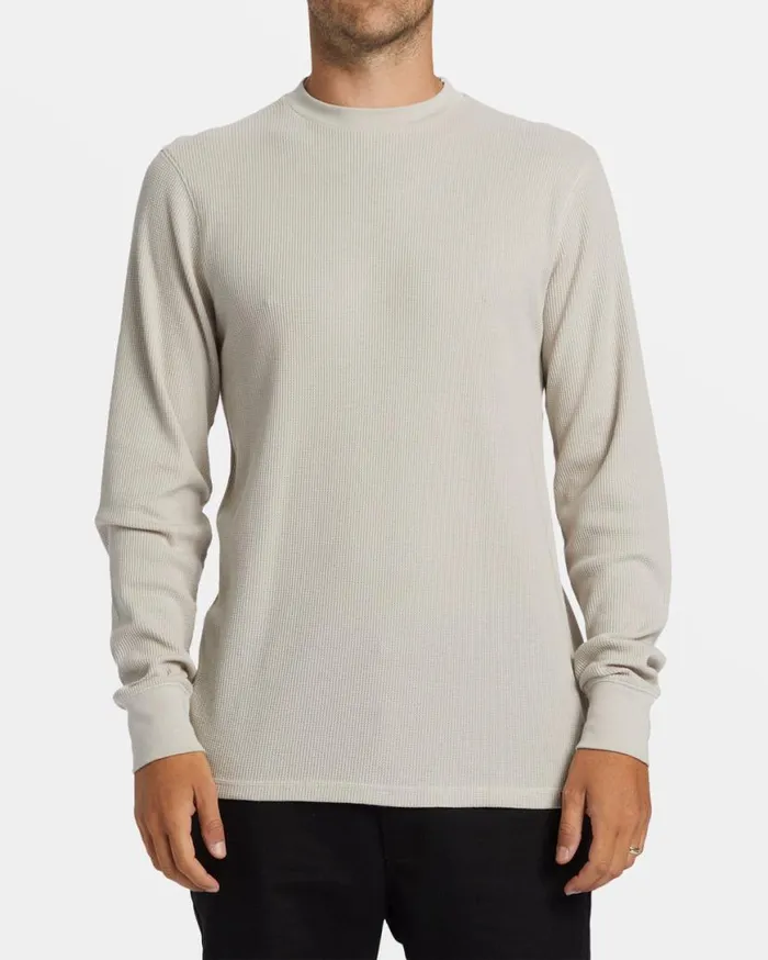 Mens Essential Long Sleeve Thermal Top Stone Billabong TShirts