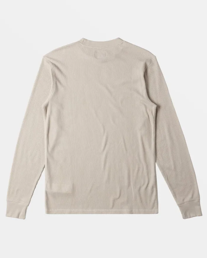 Mens Essential Long Sleeve Thermal Top Stone Billabong TShirts Mens Essential Long Sleeve Thermal Top Stone Billabong TShirts
