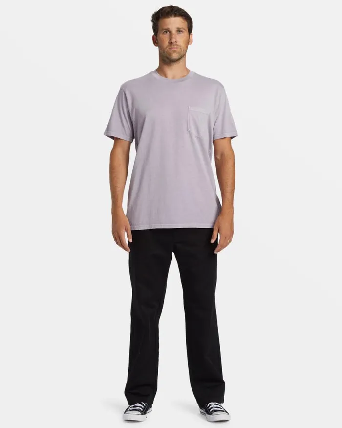 Mens Essential TShirt Purple Ash Billabong Essentials TShirts Mens Essential TShirt Purple Ash Billabong Essentials TShirts