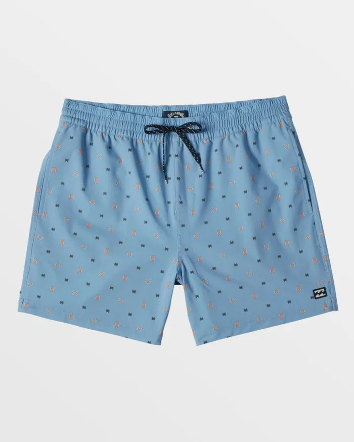 Mens Good Times Layback 16034 Swim Trunks Blue Wash Billabong Layback Boardshorts