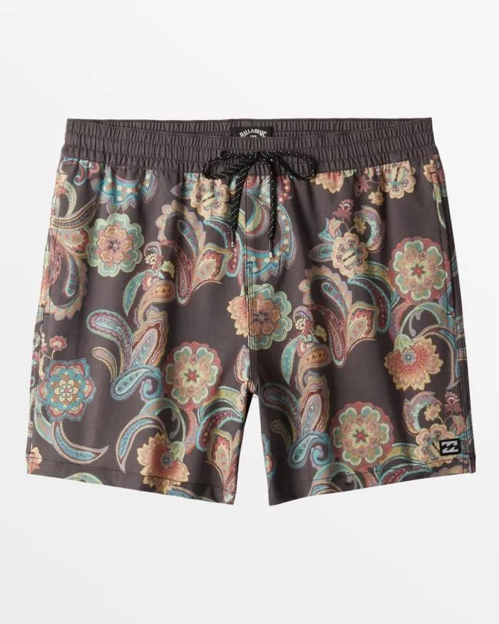 Mens Good Times Layback Volleys Deep Plum Billabong Layback Boardshorts