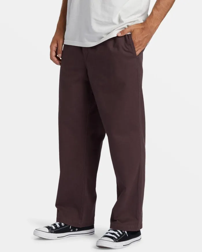 Mens Larry Elastic Waist Pants Plum Billabong Jeans and Pants Mens Larry Elastic Waist Pants Plum Billabong Jeans and Pants