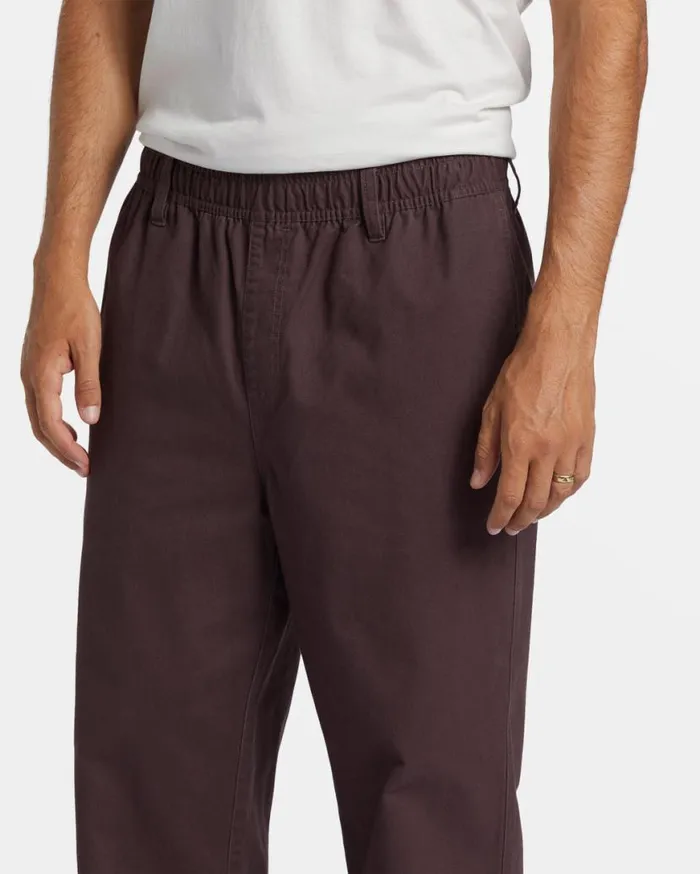 Mens Larry Elastic Waist Pants Plum Billabong Jeans and Pants Mens Larry Elastic Waist Pants Plum Billabong Jeans and Pants
