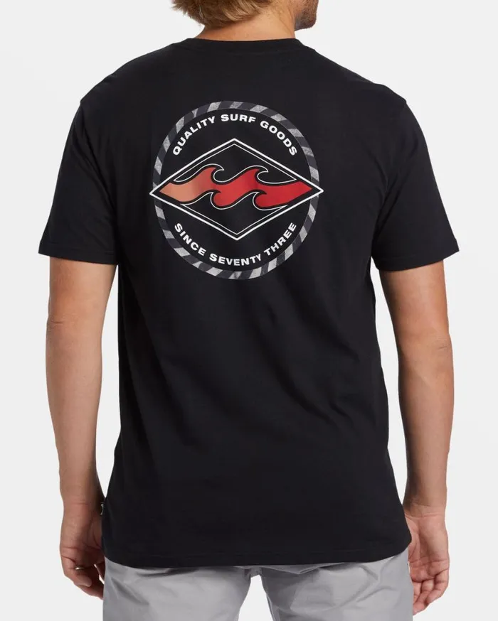 Mens Rotor Diamond TShirt Black Billabong TShirts