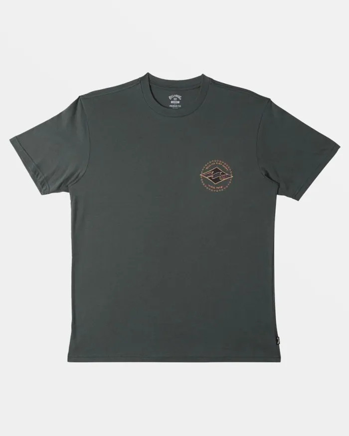 Mens Rotor Diamond TShirt Slate Green Billabong TShirts Mens Rotor Diamond TShirt Slate Green Billabong TShirts