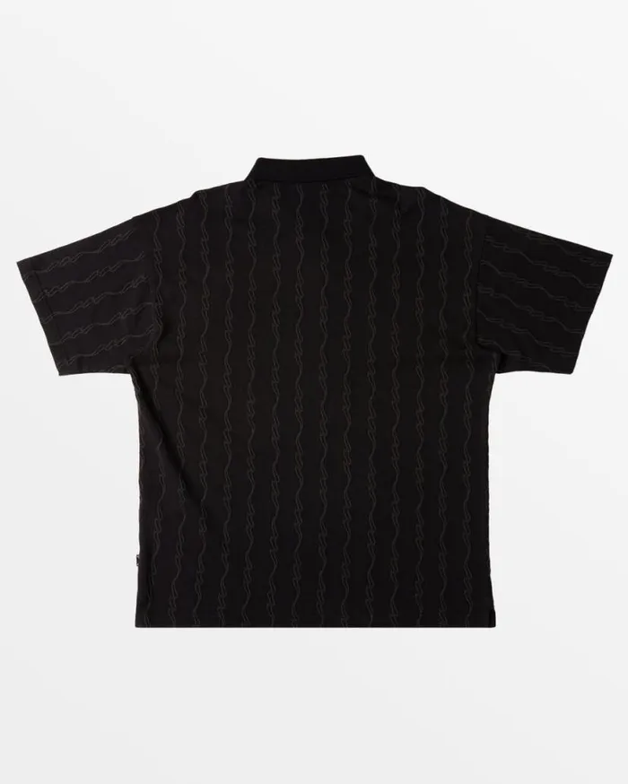 Mens Shibuya Polo TShirt Black Billabong TShirts