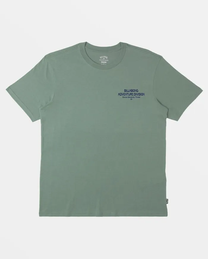 Mens State Park TShirt Sage Billabong TShirts