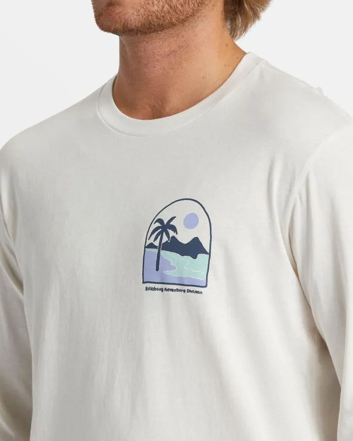 Mens Sundown Long Sleeve Tshirt Off White Billabong TShirts Mens Sundown Long Sleeve Tshirt Off White Billabong TShirts