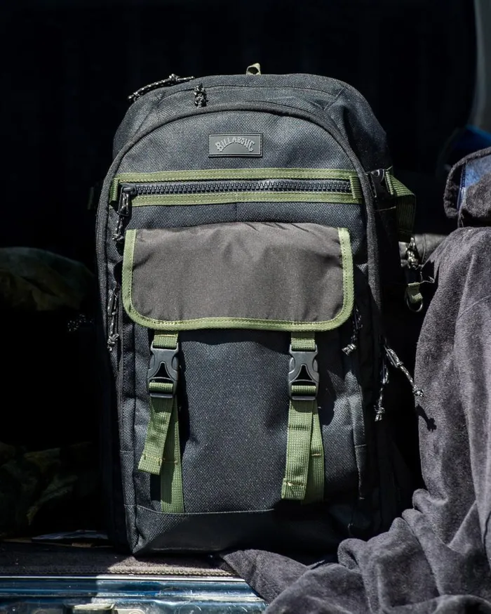 Mens Surftrek Explorer 32L Large Travel Backpack Black Billabong Backpacks