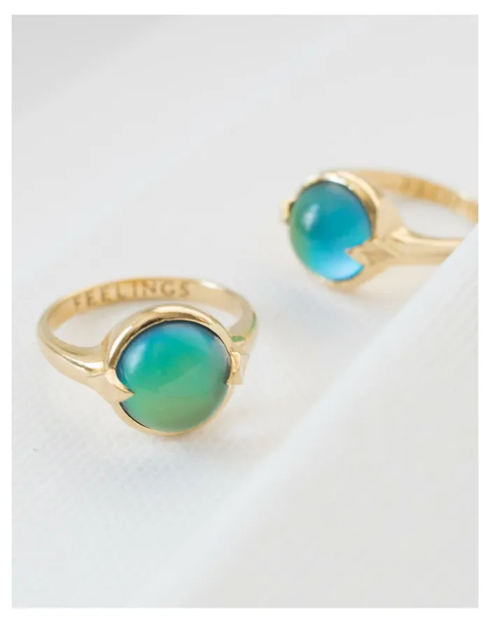 Merewif Feelings Ring Gold Women Madewell Rings Merewif Feelings Ring Gold Women Madewell Rings
