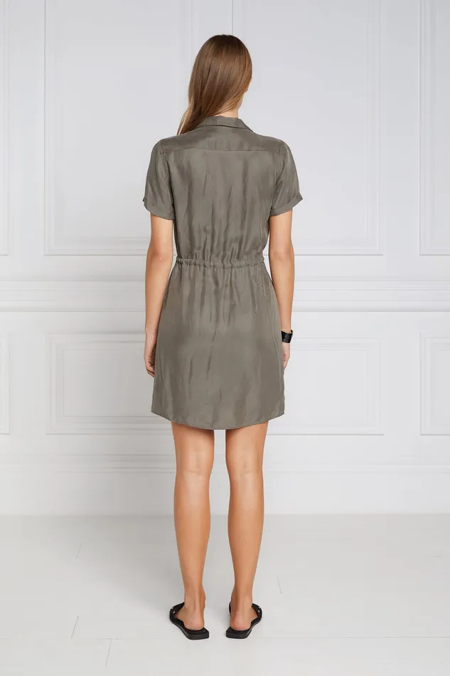 Military Shirt Dress Misty Khaki Women Holland Cooper Dresses